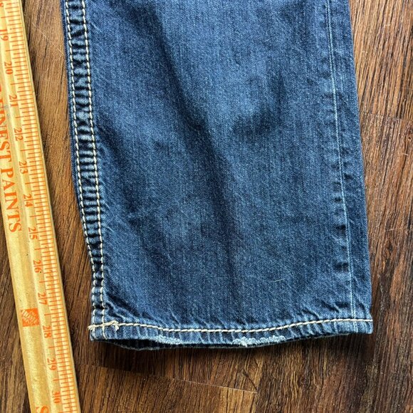 Silver Gordie Straight Leg Jeans Medium Wash Distressed Men’s Size 32 X 30 - Picture 10 of 12